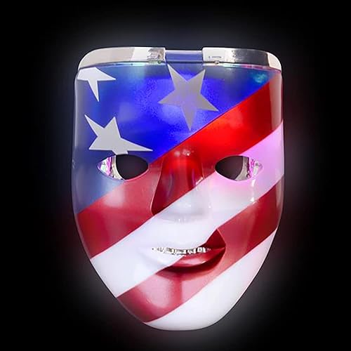 The Dreidel Company Máscara doble iluminada de Halloween, accesorio de fiesta, recuerdo de fiesta, accesorios de atuendo, suministros de fiesta, 8