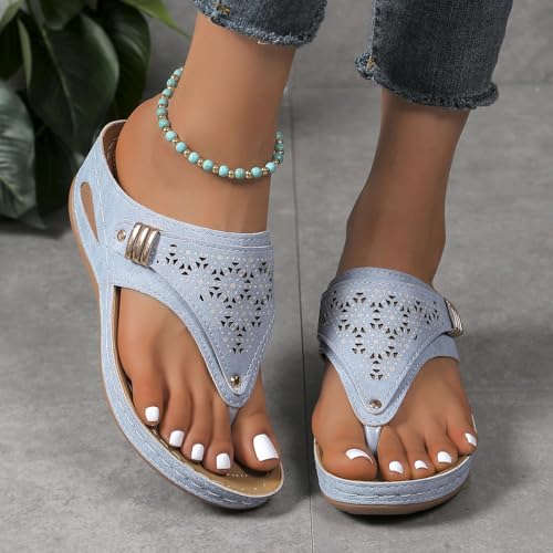 Womens Orthopedic Sandals,Breathable Mesh Hollow Sports Sandals,Orthopedic Flip-Flops Casual Orthopedic Sandals3