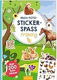  Mein Foto-Stickerspaß – Frühling: Über 200 Foto-Sticker  Stickerheft mit Foto-Stickern und illustrierten Szenen für Kinder ab 3 Jahren