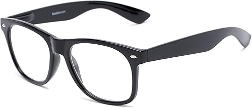 Readers Readers.com Gafas de lectura The Dean, Plástico Retro Square Style para Hombre y Mujer