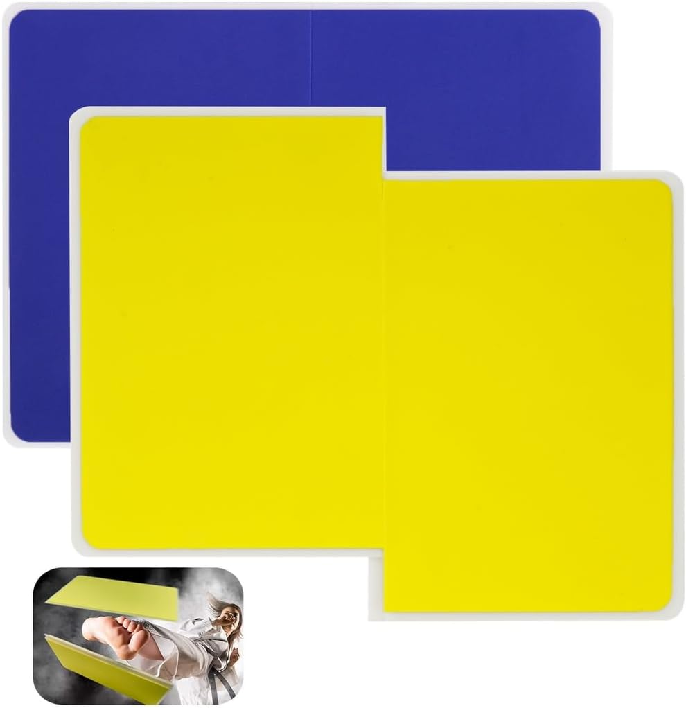 2 Sizes for Levels, 2Pcs Martial Arts Target Boards, Karate Taekwondo Breaking Boards, Rebreakable Punching Boards, with Eva Foam Cover, Training for Kids and Adults