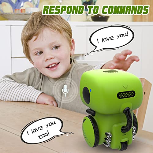 Gilobaby Interactive Kids Robot Toy: Smart Talking Companion, Voice & Touch Control, Singing, Dancing, Ages 3+ (Green) #TOP4