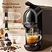 HOMCOM Pod Coffee Machine for Nespresso Original, Dolce Gusto Capsule and Ground Coffee, Small Semi Automatic Coffee Maker with 19 Bar Pump and 0.6L Water Tank for Home Office, Black