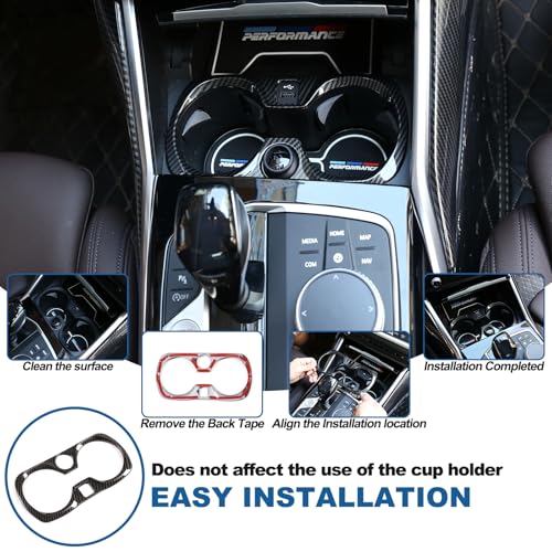 Marco para portavasos compatible BMW Serie 3 G20 G28 2020-2022 miniatura 6