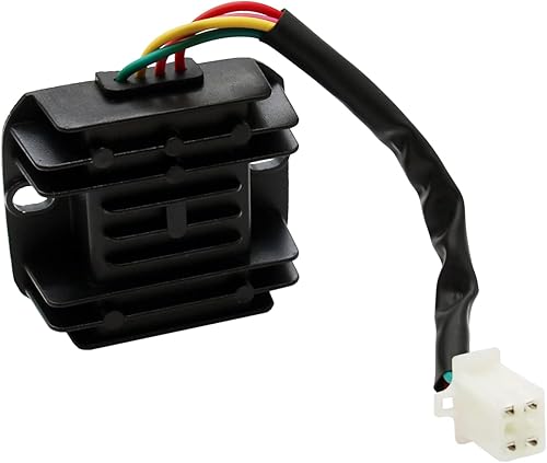 Miniatura 5 de Kit de conector de enchufe rectificador de voltaje de 12 V, 4 cables4 pines, para cuatrimoto, motocross, scooter, motocicleta