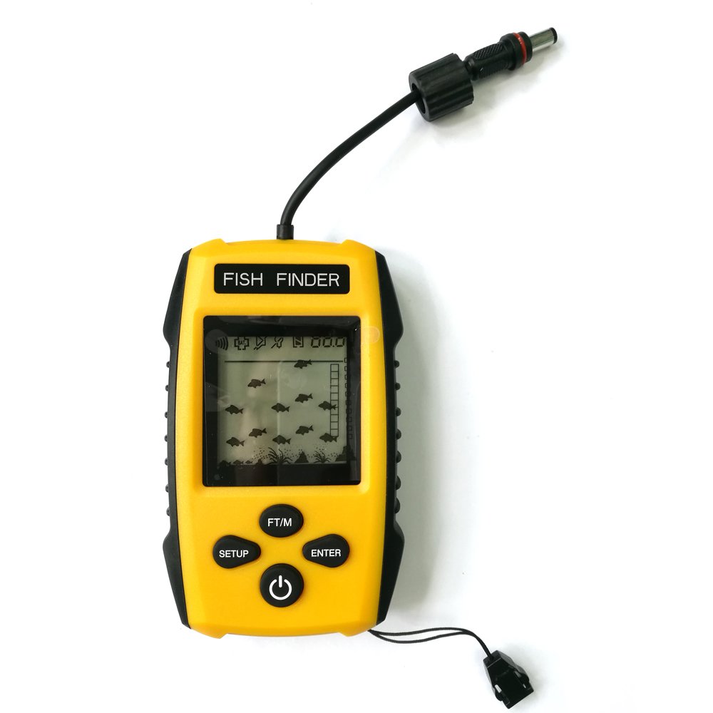 LENPABY Fish Finders Sonar Portable Fish Detection Sonar Sensor 100 m Depth Interval Ocean Sea Fishing Lake, Boat, Ice Fishing and Bank Fishing