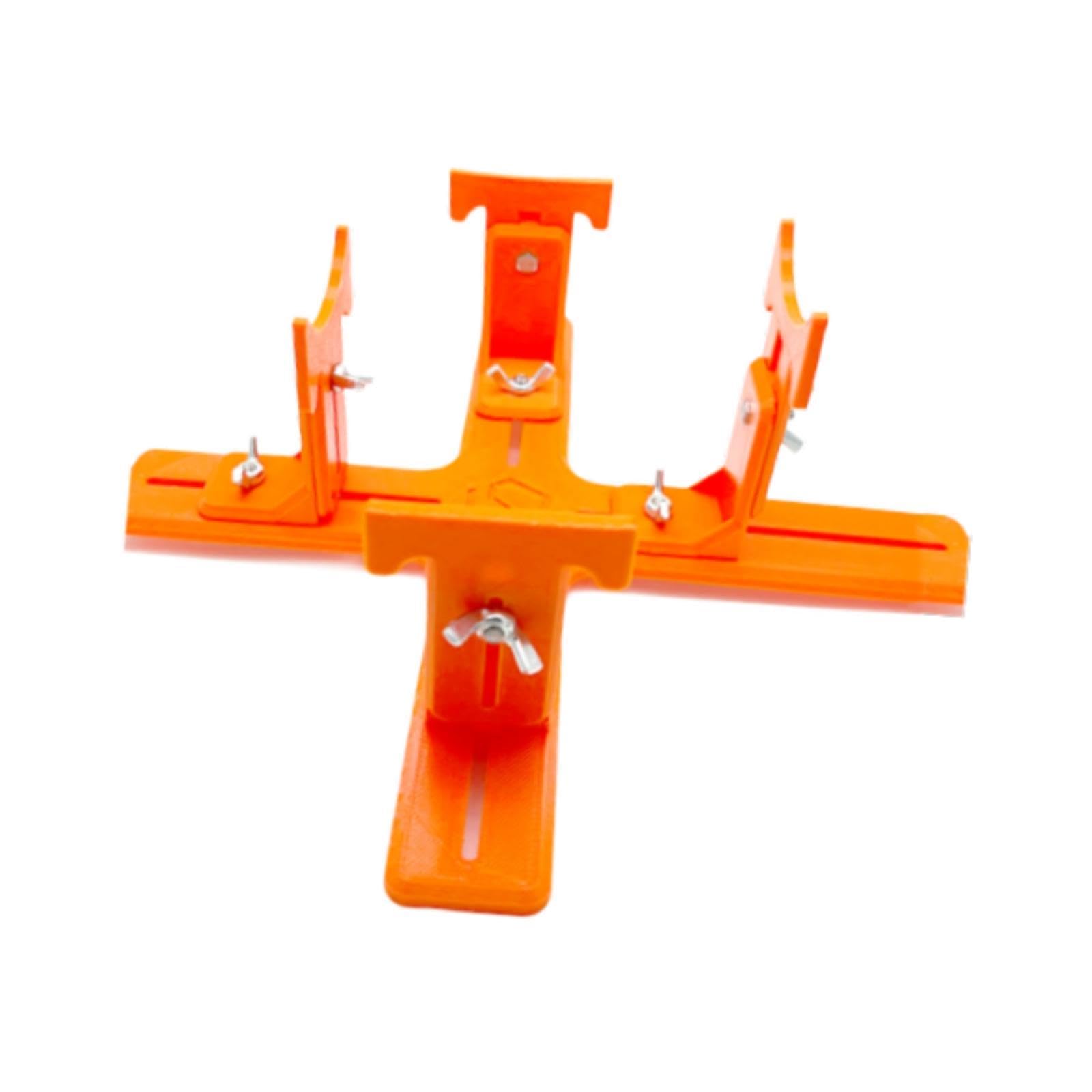 Soporte para Avión a Escala Soporte Giratorio Base Expositor Herramienta de Pintura Material PP Compacto Resistente Adecuado para Maquetas de Hobby Ta, Stand de Naranja