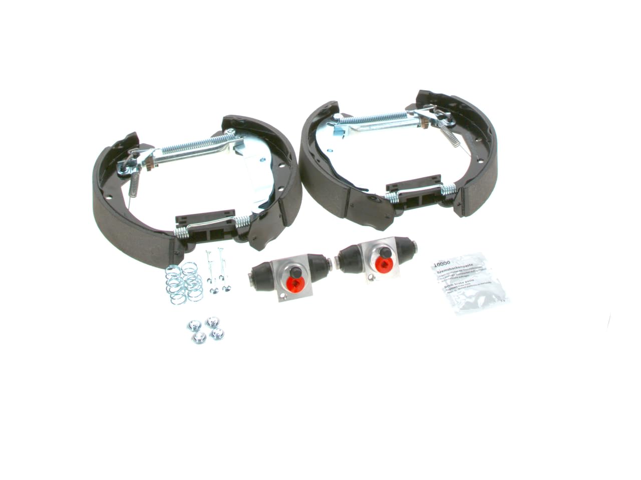 Bosch KS633 Kit Super Pro - Kit de freno trasero de tambor - 1 juego completo premontado, 2 cilindros de rueda, 4 zapatas de freno