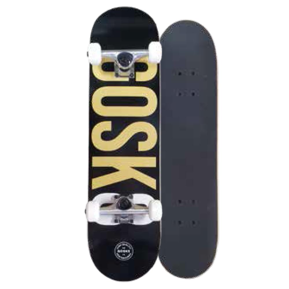 SURPATH TRADING サーパストレーディング (GOSK8) 30インチ × 7.625インチ 子供 ミドルモデル スケートボード/スケボー コンプリート (デッキ ウィール ベアリング /7.625 95A ABEC-5 / メイプル メープル / 8層) 初心者 キッズ ジュニア プレゼント 誕生日 (30A)