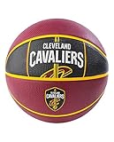 Spalding NBA Cleveland Cavaliers NBA Courtside Team Outdoor Rubber Basketballteam Logo, Maroon, 29.5