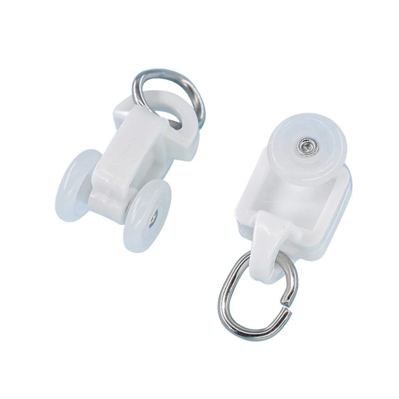 Hcusvcop One Color Curtain Glider Hooks, Curtain Track Rollers 50Pcs High Quality Quiet Runners