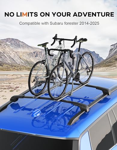 image for Wonderdriver Lockable Roof Rack Cross Bars Compatible with Subaru Fore