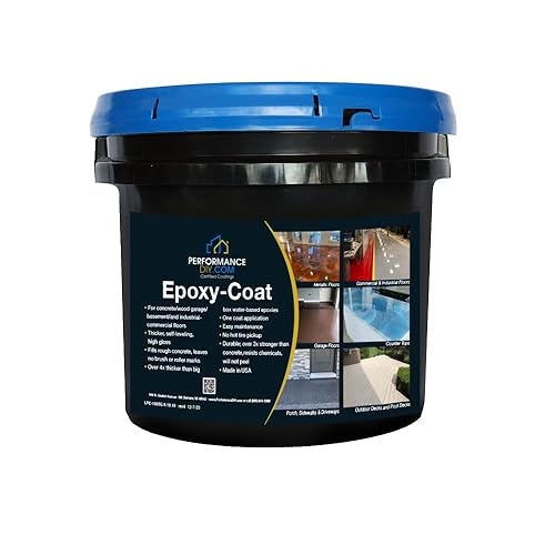 Kit de piso epoxi  Good Half Kit  Revestimiento transparente con acabado de alto brillo  Cubre 250 pies cuadrados a 9.7 mils de grosor  Ideal para