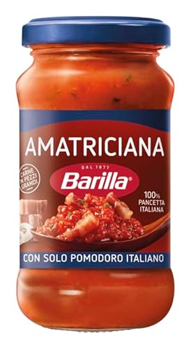 Barilla Pastasauce Amatriciana 300g | Italienische Pasta-Sauce mit Tomaten und Speck, Nudel-Sauce