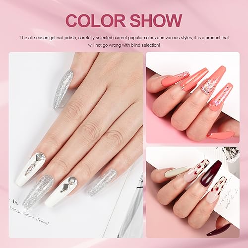 COSCELIA Kit Smalti Semipermanenti 46 Colori