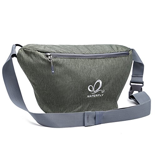 WATERFLY Sling Bag Ultra-light Chest Crossbody Bag Large Capacity for Men Women