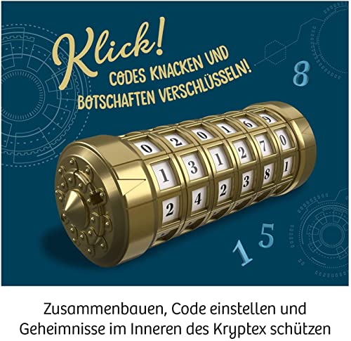 Kosmos 658076 Geheim-Codes, Baue EIN eigenes Zahlen-Geheimversteck, Codes knacken, Nachrichten und Geheimnisse verschlüsseln, Experimentierset für Kinder ab 8-11 Jahre, Kryptex Mitbringsel Geschenke