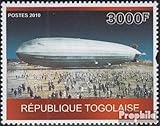 Gebiet: Togo Prophila Collection Togo 3563 (kompl.Ausg.) 2010 Fahrt eines Luftschiffes (Briefmarken für Sammler) Luftfahrt