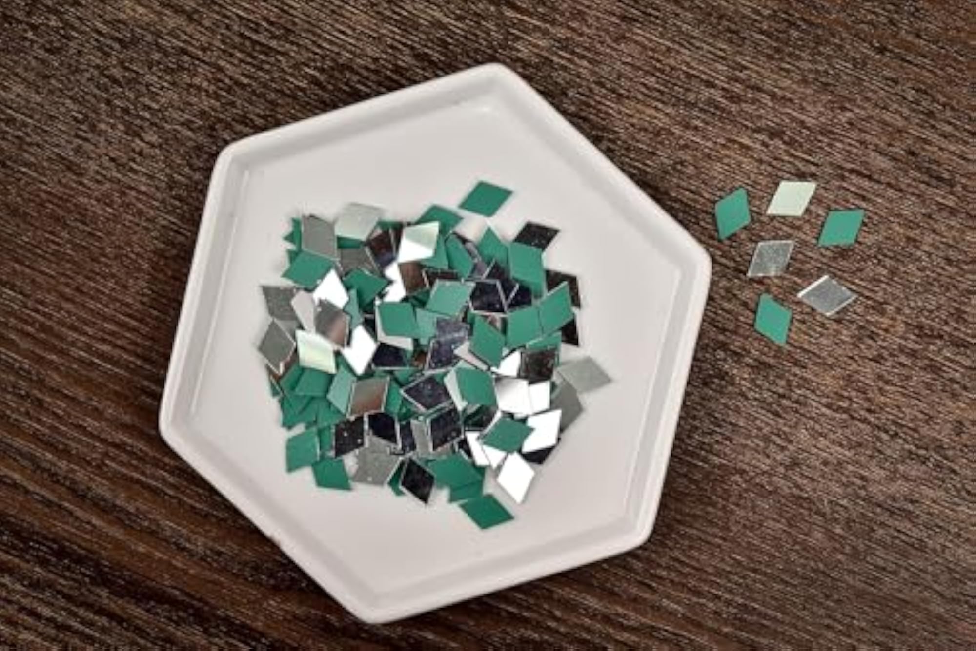 Diamond Shaped Decorative Mirrors for DIY Craft Works