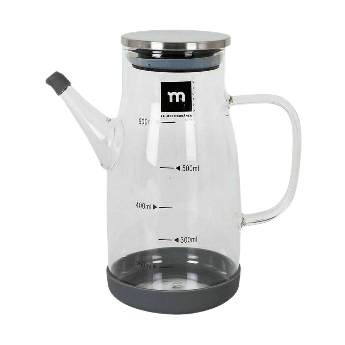 La Mediterránea Huilier en acier inoxydable verre Borosilicate 600 ml (12 unités)