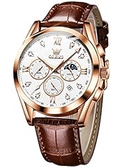 2888: Brown leather strap & White dial