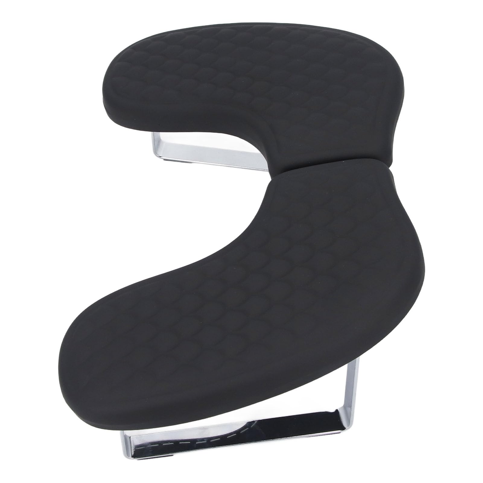Cryfokt Reposabrazos para Uñas Cojín de PU Suave en Forma de U para una Cómoda Experiencia de Manicura en Casa o Salón 2 Unidades (BLACK)