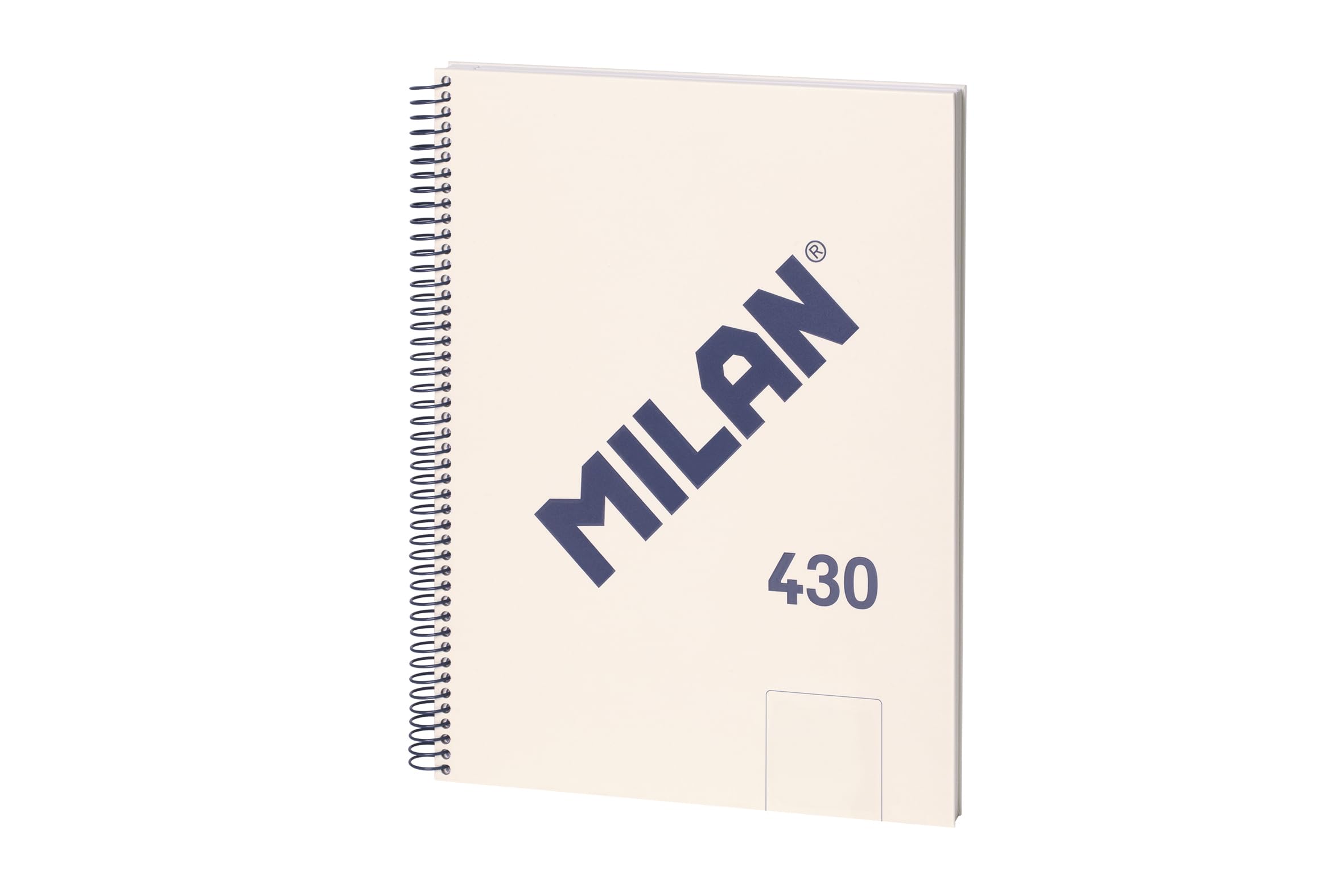 MILAN® A4 Hardcover Spiral Notebook 80 Sheets 95gsm 430 Since 1918 Collection Beige