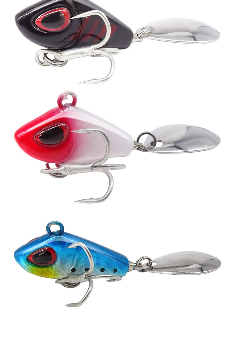 Lot De 6 Leurres De Pêche Spin Jig DOITPE - 9g/13g/16g/22g - Pour Perche, Sandre, Brochet