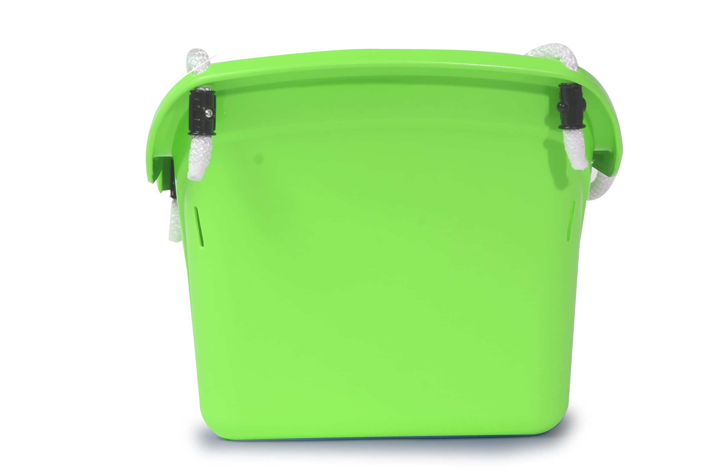 JAMARA 460662 - Columpio para bebé (10 Meses, plástico Resistente, soporta hasta 25 kg, Incluye Barra de Seguridad, antivuelco, Apto para Interiores y Exteriores, Color Verde)