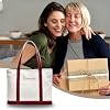 Personalised Tote Bag for Women Shopping Bag Large Cotton Canvas Stylish Beach Tote with Zipper Inner Pocket, Durable Everyday Bag for Work, School, Travel, Leisure, Shopping (UK – Blue Tote Bag) #2