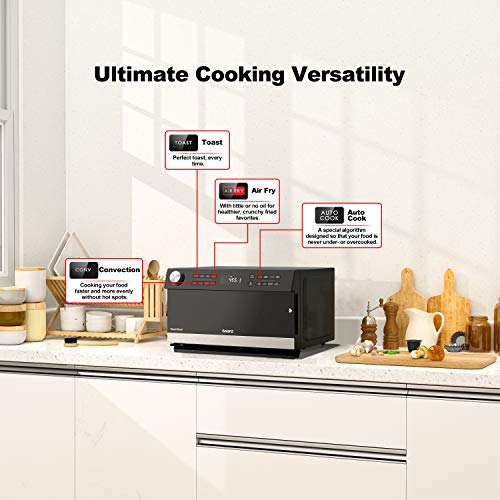 Galanz GTWHG09S1A09 4-in-1 ToastWave with TotalFry 360, Convection, Microwave, Air Fry, Toast Oven, 900W/0.9 Cu.Ft, Stainless Steel