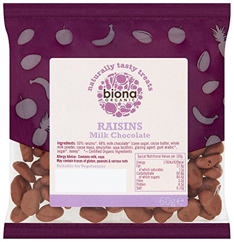 Biona Organic Milk chocolate covered Raisins