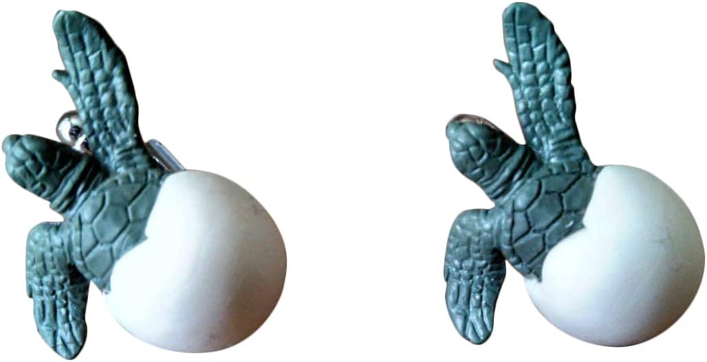 Sea Turtle Hatching Cufflinks, Lapel Pins, Tie Bars, Earrings, Jewelry and Accessories