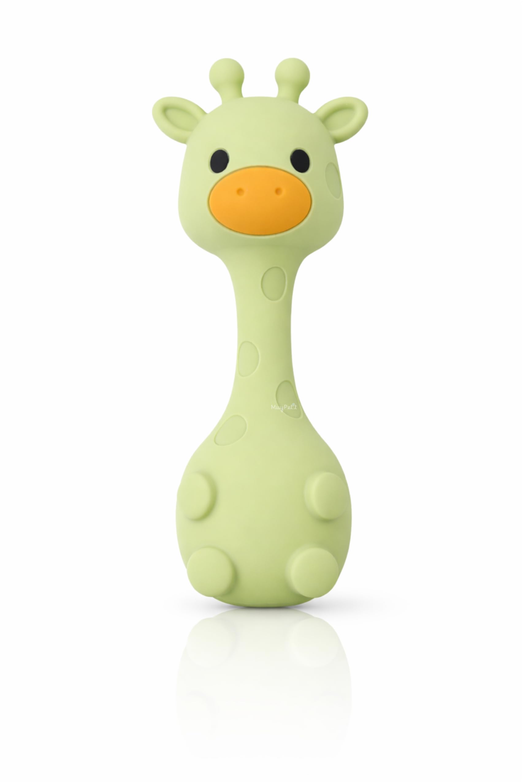 MuyPetit Jirafa Sonajero Stick, Juguete bebe 4 meses, Libre de BPA y tóxicos, Juguetes Montessori para bebes 6-12 meses, Fácil de agarrar, Juegos bebe 0-6 meses, Teether (Jirafa Rosa) — view 13