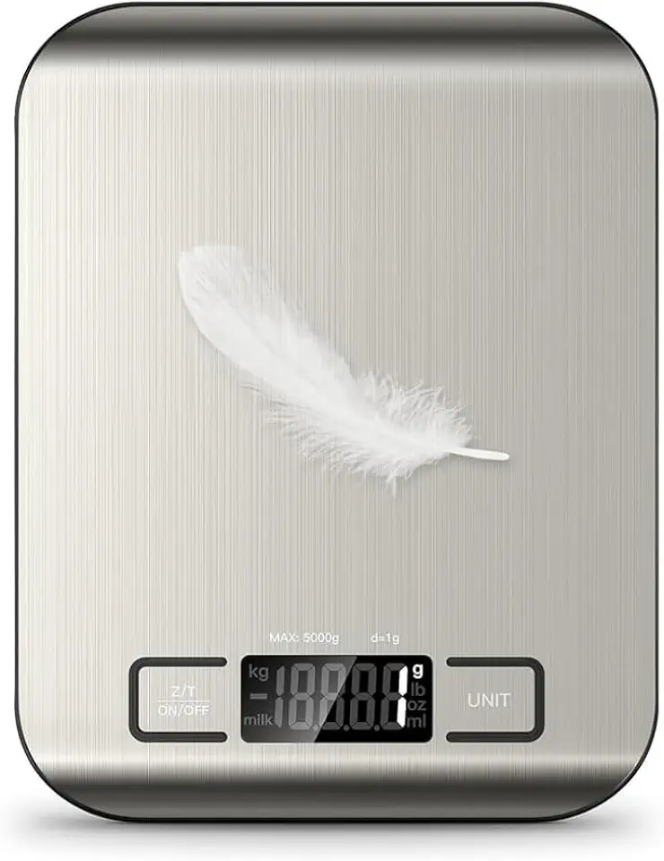 Balança de Cozinha Digital em Inox – Alta Precisão até 10kg – Ideal para Alimentos, Ingredientes e Receitas