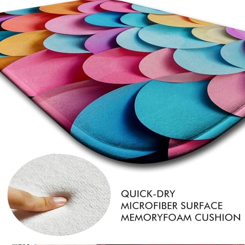 Tapis de bain lavable en machine en mousse confortable taille L - 5