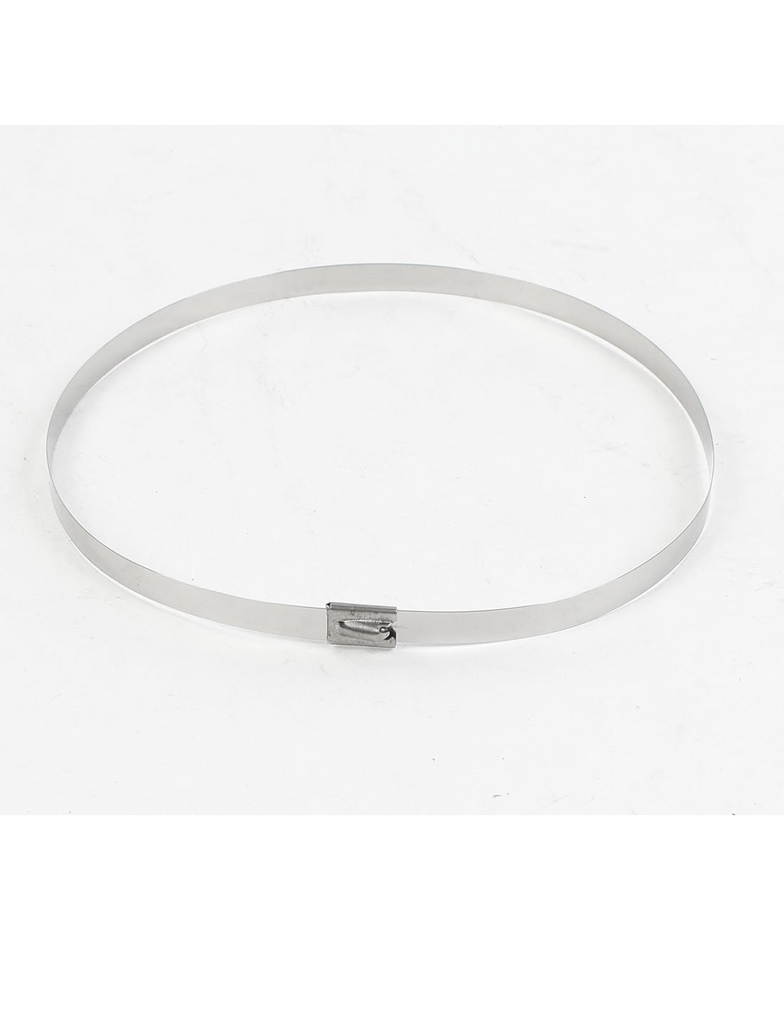 Aexit 10Pcs Stainless Clamps Steel Coated Zip Cable Tie 150x4.6mm for Strap Clamps Pipe Hose