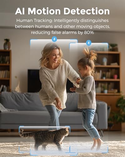 Image of Devo 2K QHD Indoor Security Camera - WiFi 6, Full-Color Night Vision, AI Motion Tracking, Two-Way Audio, Baby /Pet Monitor White