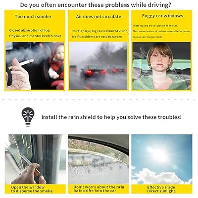 Compatible with Suzuki Swift MK3-A2L 2017+, 4Pcs Car Side Window Rain Guards Visor Weather Shield Wind Deflector Exterior Modified Accessories
