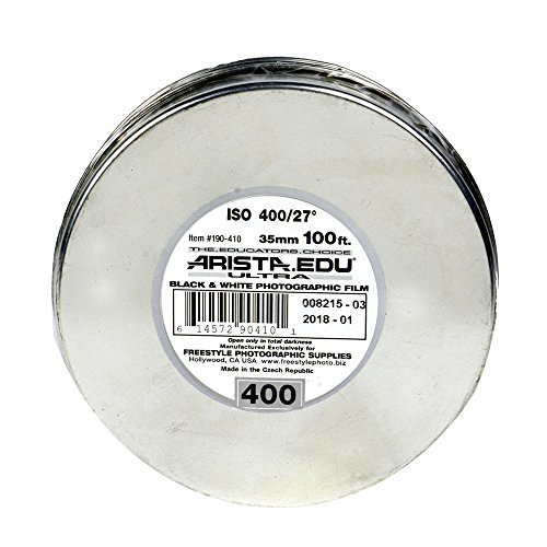 Weekly Top Sale Arista EDU Ultra 400 ISO Black & White Film, 35mm x 100 ft.