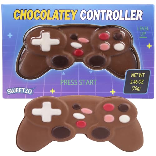 Chocolatey Video Game Controller, Easter Basket Stuffer Candy Gift for Gamers, 2.46 Ounces