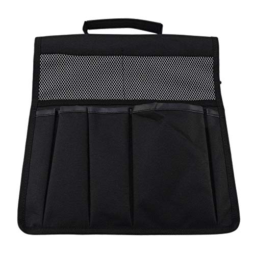 Cikonielf Garden Tool Storage Bag Foldable Portable Tote Bag for Kneeler Kneeling Bag Stool Pouch with Pockets Black/Green(Black)