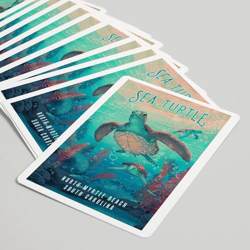 Baraja de Poker North Myrtle Beach, Tortuga Marina, 52 Cartas miniatura 5