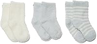 Barefoot Dreams CozyChic Lite Infant Sock Set - Silky Soft, Breathable Baby Socks, 3 Pairs with Reinforced Toes