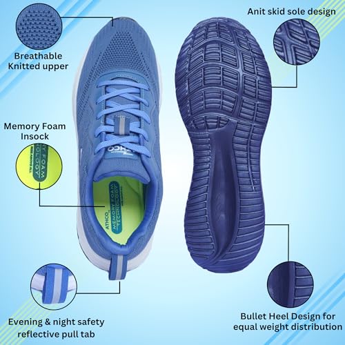 ATHCO Mens Akron Memory Foam Comfort Shoes|Running|Walking|Training|Gym|Jogging|Sneaker|Athletic|LaceUp|Flexible|Lightweight|Dailyuse|Sports|Casual|ExtraSoft|Fitness - Image 3