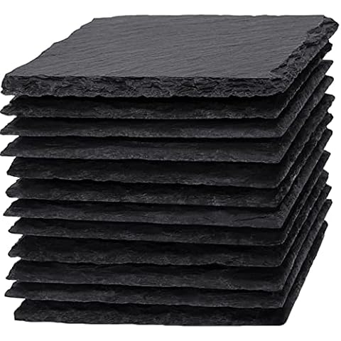 WEWINK PLUS 12 Natural Slate Coasters Cover