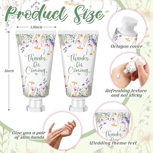 Image of 50 Pcs 1 Oz / 30 ml Wildflower Hand Cream Bulk Travel Size Baby Shower Lotion Thanks Hand Cream Gifts Baby Shower Favors for Guests Wildflower Gift Bulk Travel Size Lotion Set for Guest