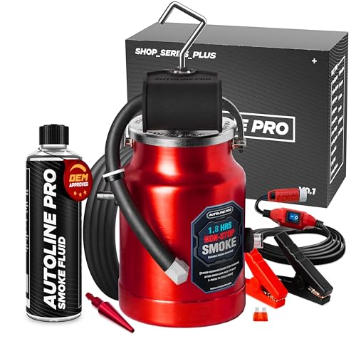 AutoLine Pro EVAP High Volume Smoke Machine Leak Tester with Built-in Air Pump - Shop Series Plus - Automotive Smoke Tester for Vacuum Leak Detection - Ceramic Smoke Coil and Best Ranked Smoke Fluid