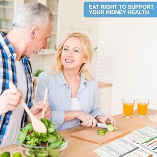 HAMIEW Set 3 Kidney Friendly Food List Chart, Renal Diet Disease Meal Plan, Kidney Recipes Support, Hyperoxaluria, Oxalate Level, Low Sodium Potassium Phosphorus for CKD Dialysis, Manage Hypertension