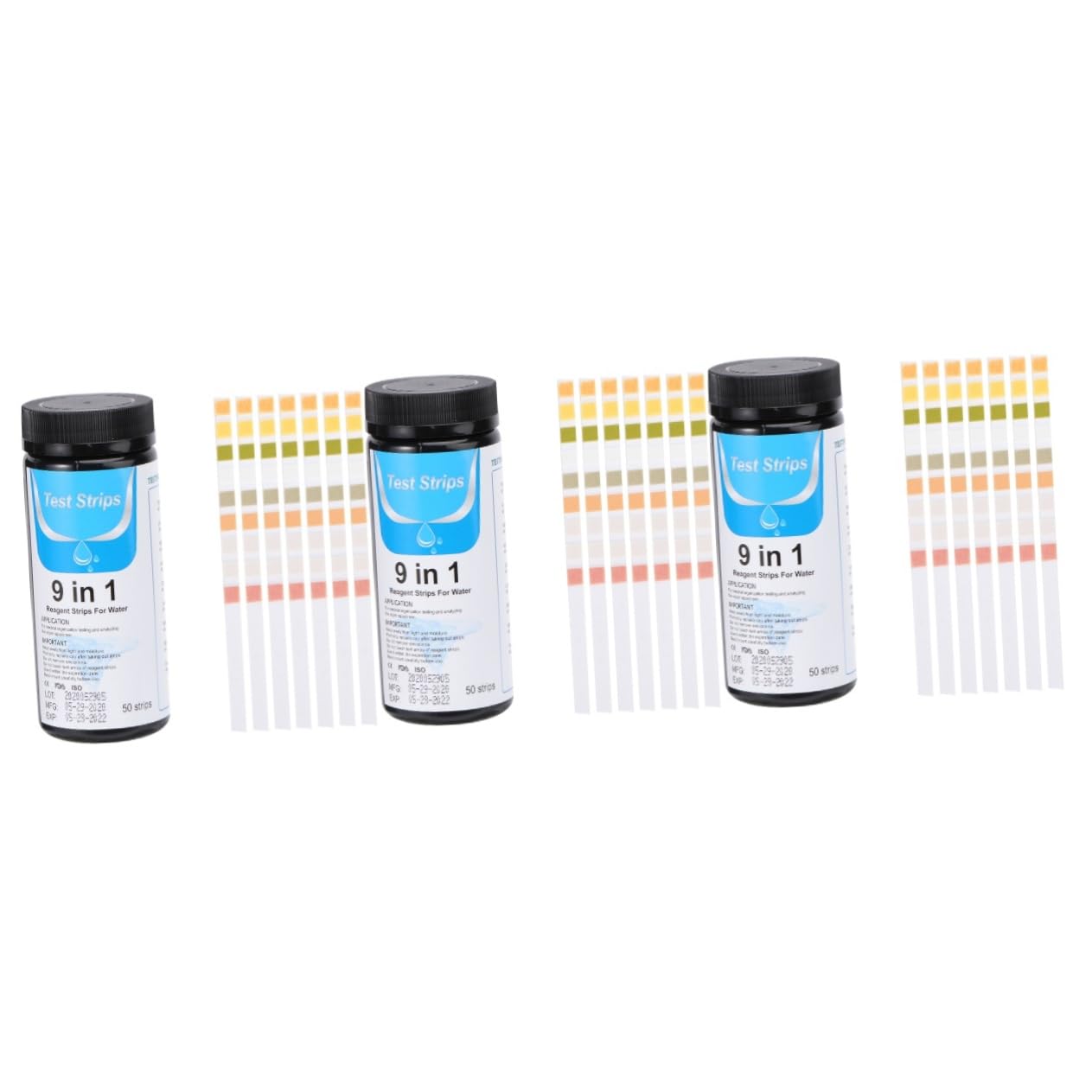 150pezzi Strisce Test Per Kit Di Test Per Ph Durezza e Qualità Per Acquari Piscine Potabile Facile Da Usare Con Istruzioni Chiare